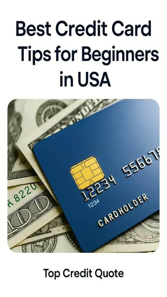 Best credit card tips beginners USA