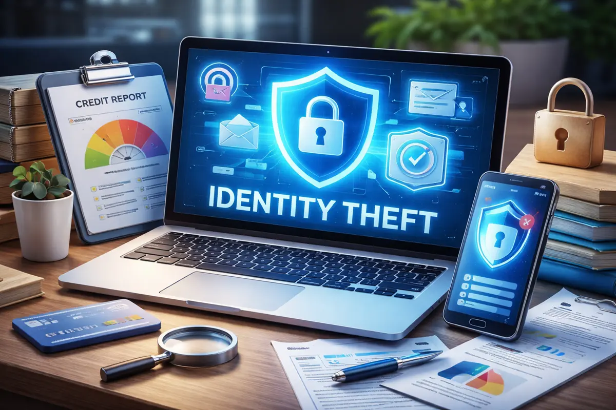 how to check identity theft online in the USA credit monitoring protection dashboard