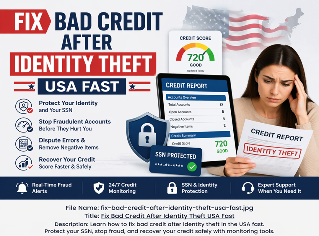 fix bad credit after identity theft usa fast credit repair guide