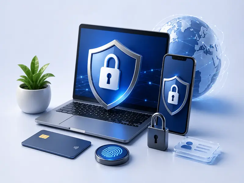 best identity theft protection usa 3D privacy security illustration