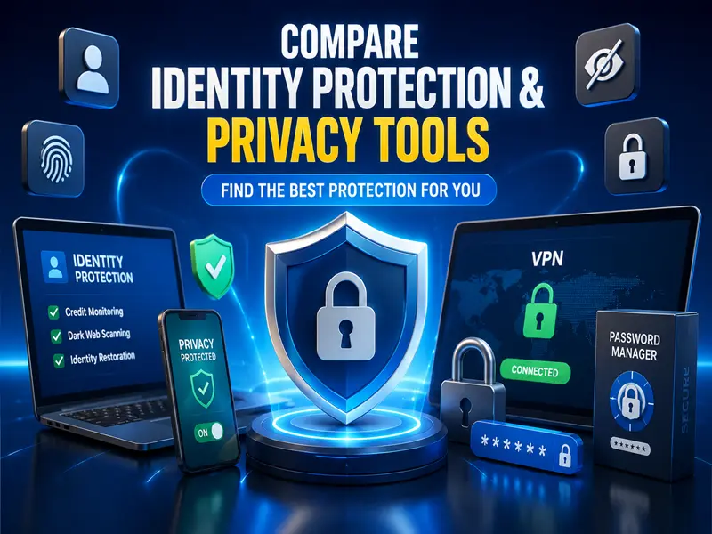 Compare identity protection and privacy tools for USA users with VPN and cybersecurity features