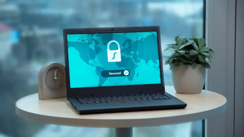 secure vpn connection on laptop for private browsing