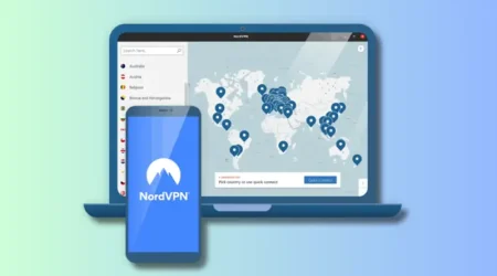 nordvpn security and streaming features interface